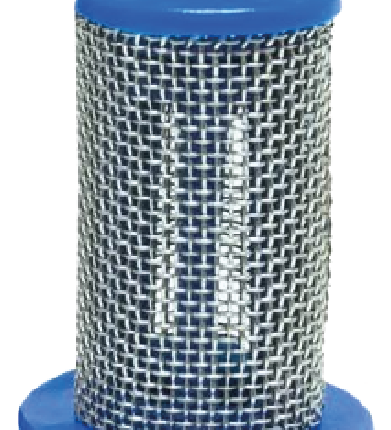 M142 Filtro base recta Azul. Pack 10 piezas.